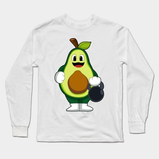 Avocado at Strength training with Dumbbells Long Sleeve T-Shirt